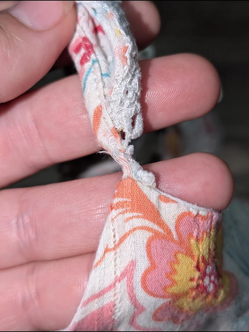 Shabby Chic Pink Seafoam Green Smocked Floral Sundress Lace Trim Girls 3T